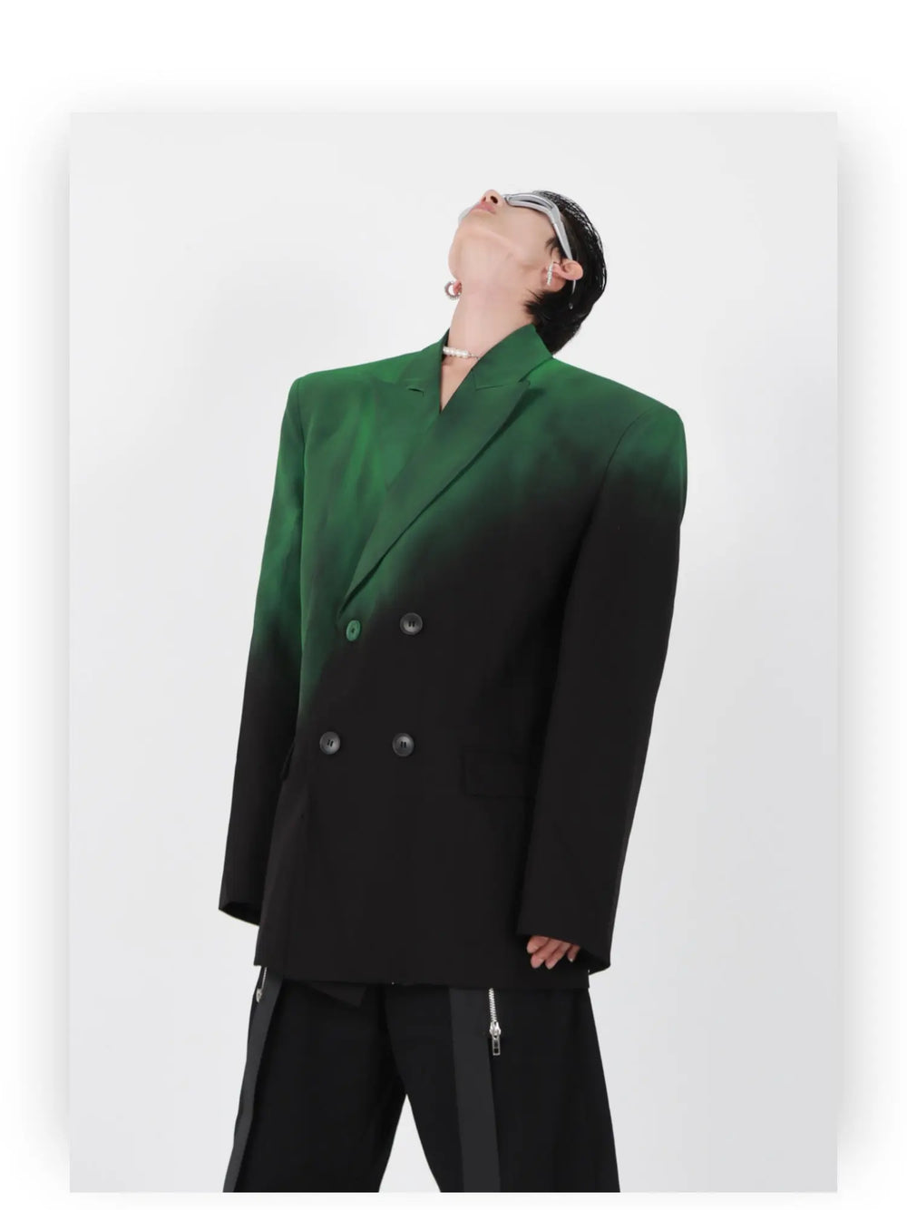 Black-green Gradient Jacket ArtsKoreanMan