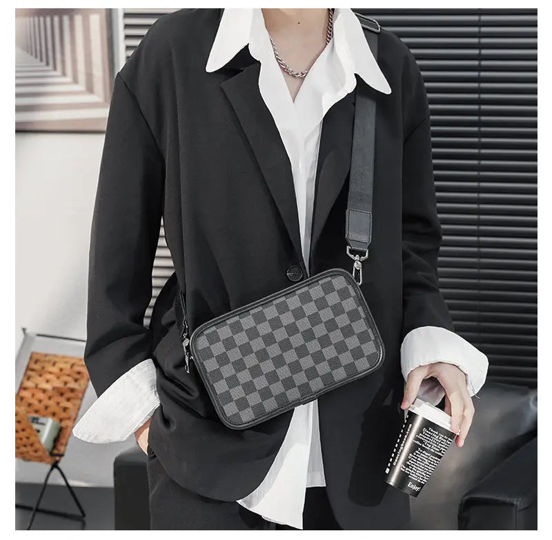 New Style Check Fashion Shoulder Bag ArtsKoreanMan