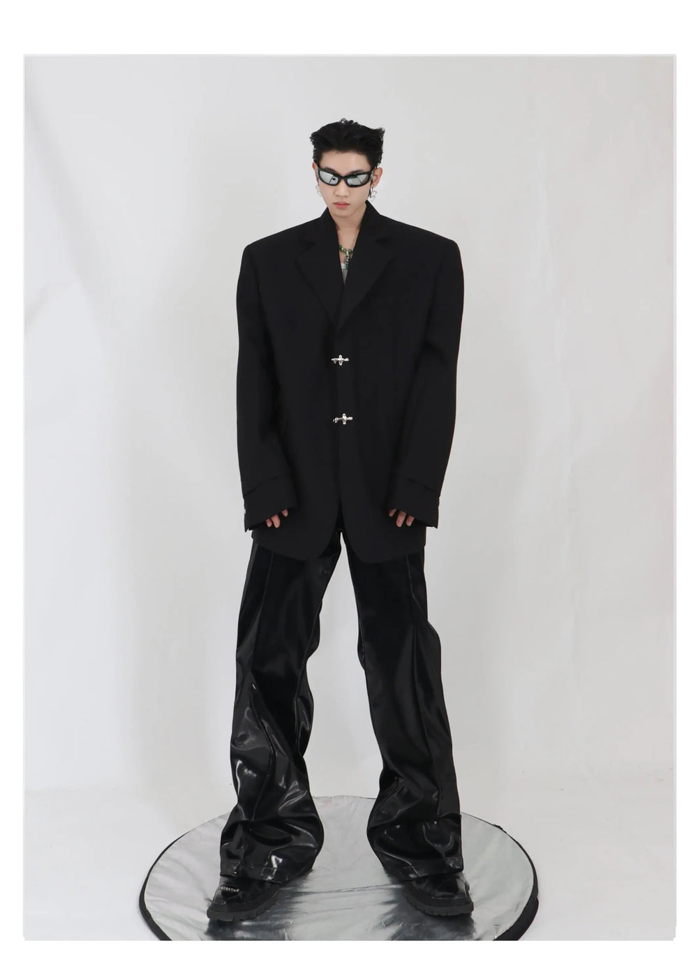 High Shoulder Black Jacket ArtsKoreanMan