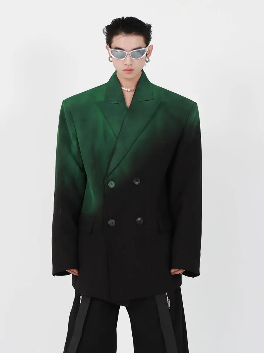 Black-green Gradient Jacket ArtsKoreanMan