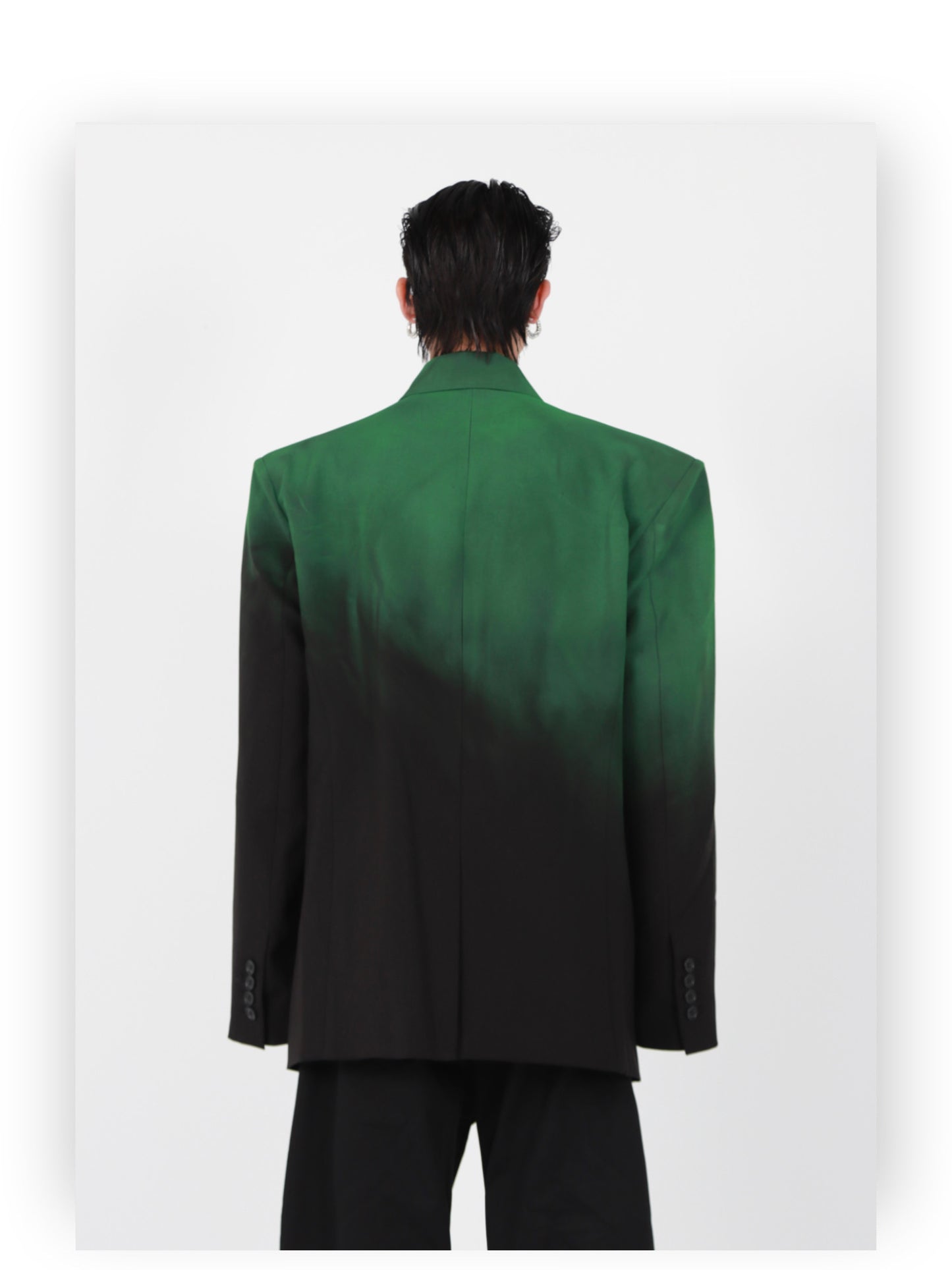 Black-green Gradient Jacket