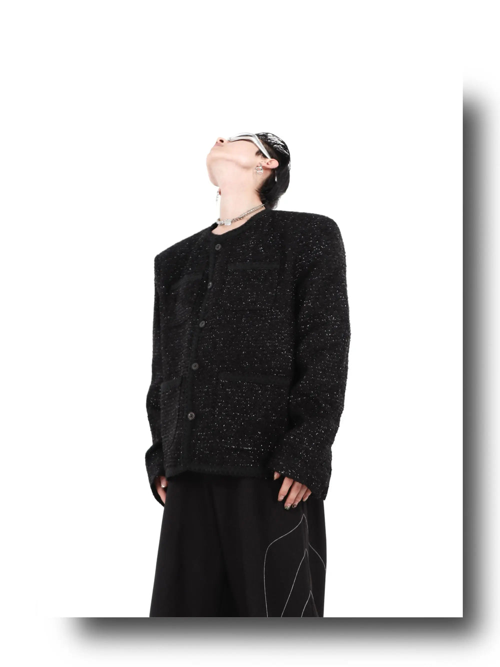 Collarless Suit Jacket ArtsKoreanMan