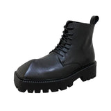 【New】Triangle Toe Leather Shoes ArtsKoreanMan