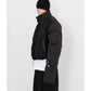 Long Sleeve Black Cotton Coat