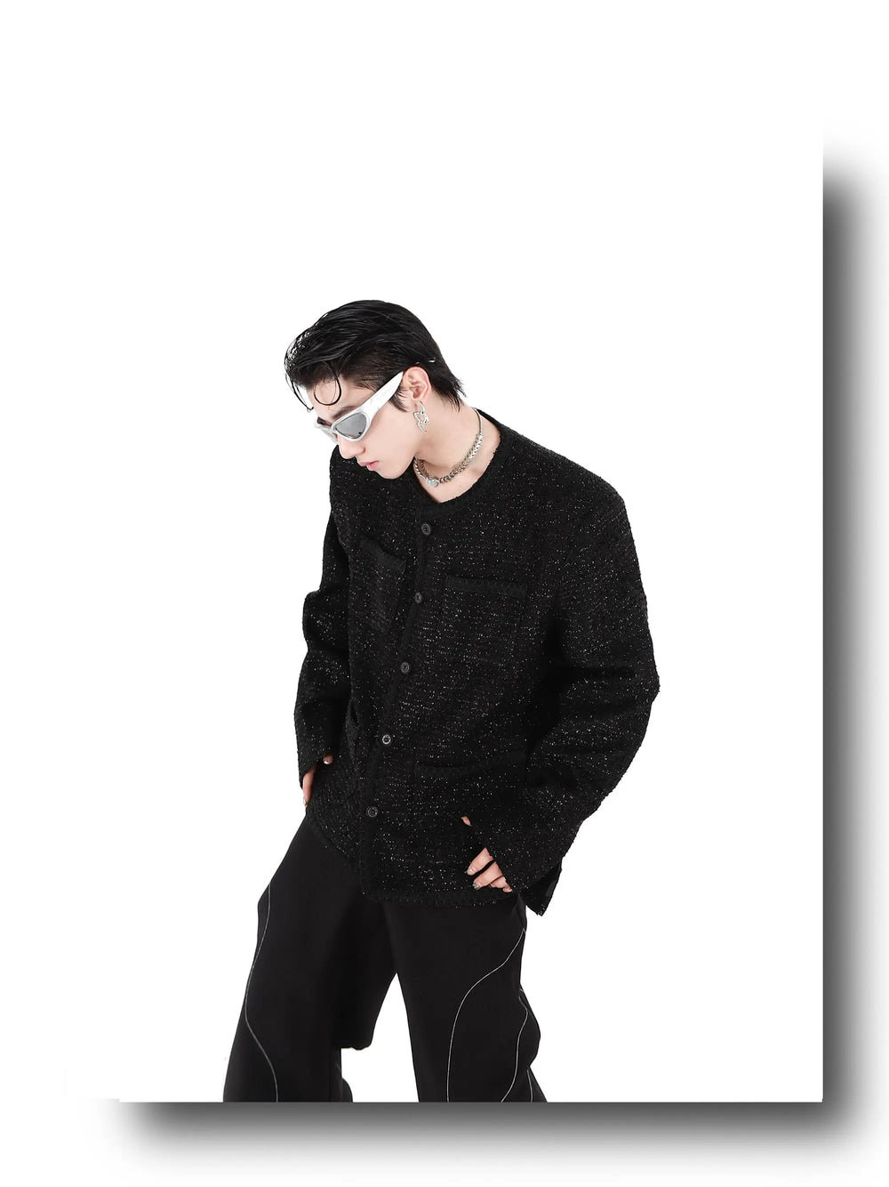 Collarless Suit Jacket ArtsKoreanMan