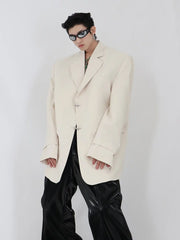 High Shoulder Black Jacket ArtsKoreanMan