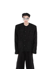 Collarless Suit Jacket ArtsKoreanMan