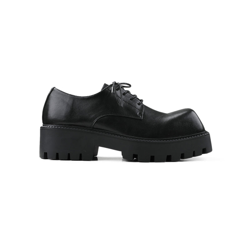 【HOT!】Square Toe Platform Leather Shoes – ArtsKoreanMan