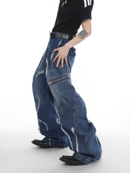 【23s Apr.】Multi-pocket Slim-fit Jeans