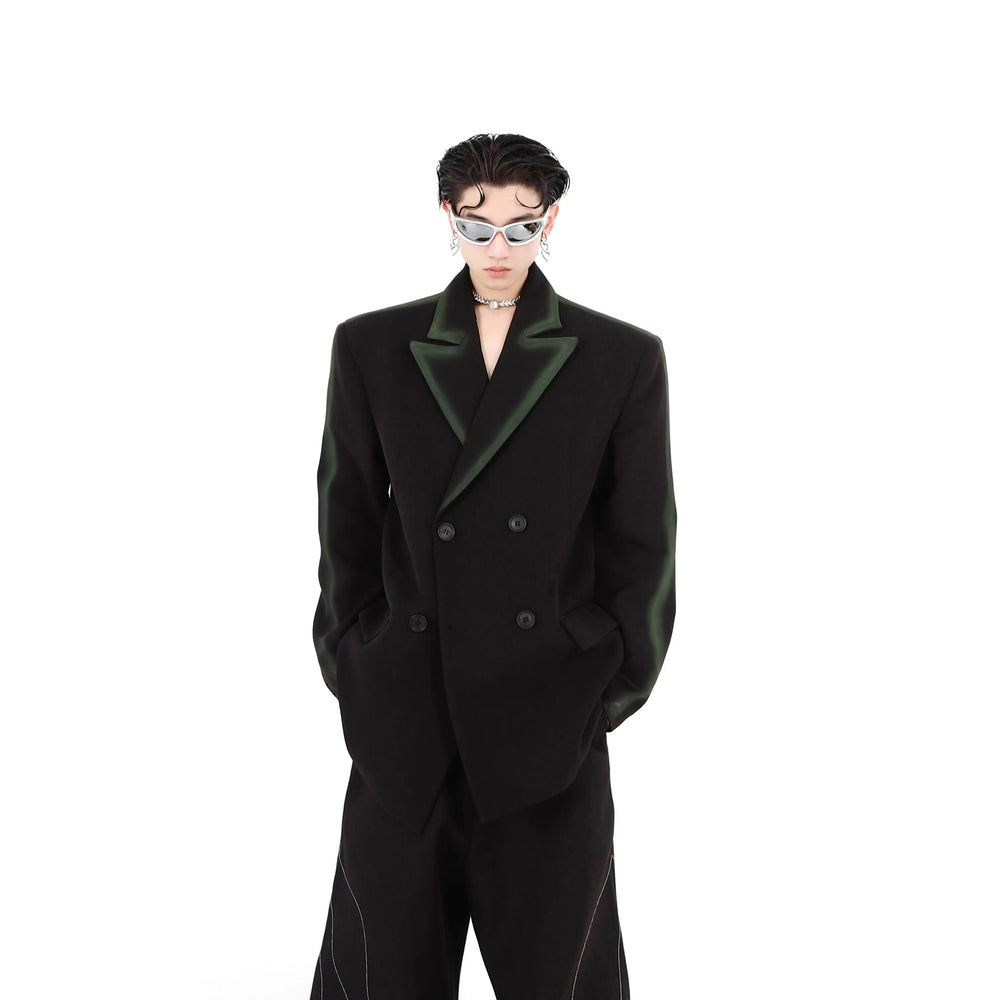 Black and Green Suit ArtsKoreanMan