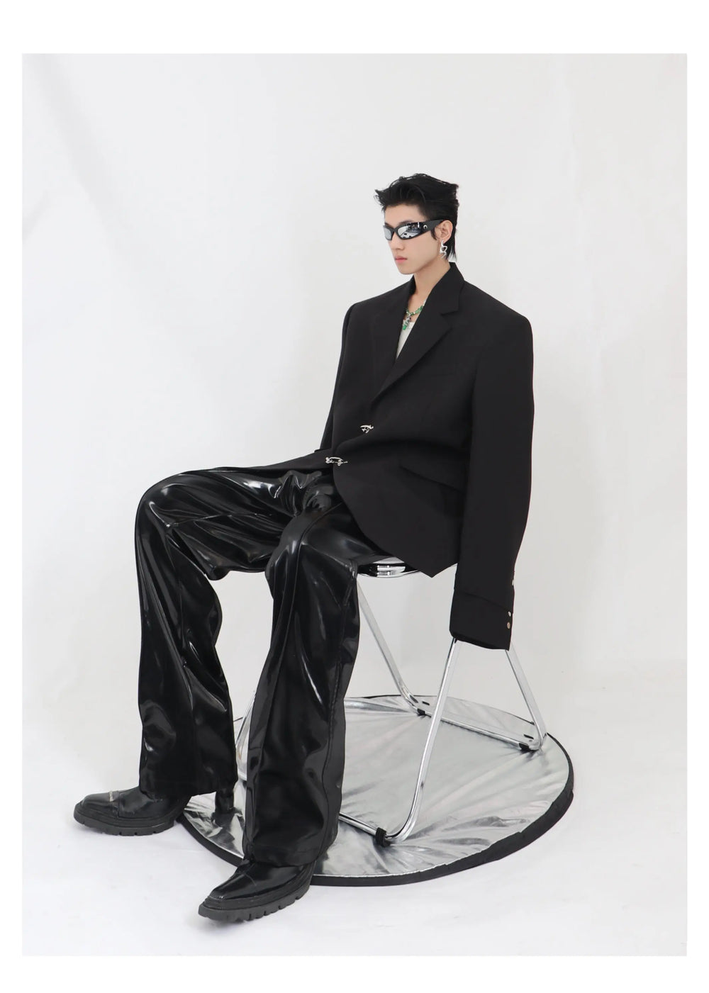 High Shoulder Black Jacket ArtsKoreanMan