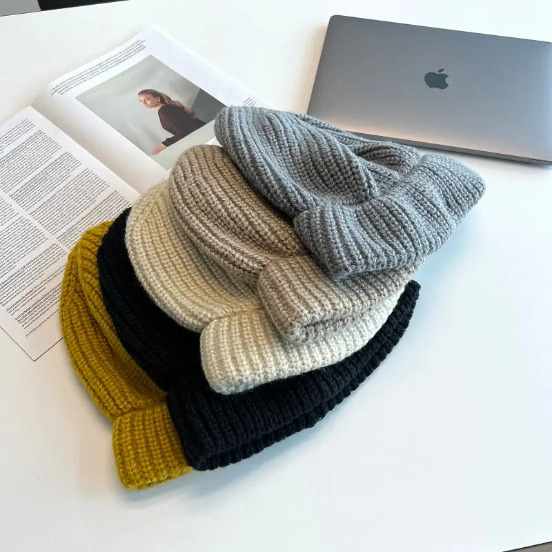 Simple Warm Knitted Hat ArtsKoreanMan